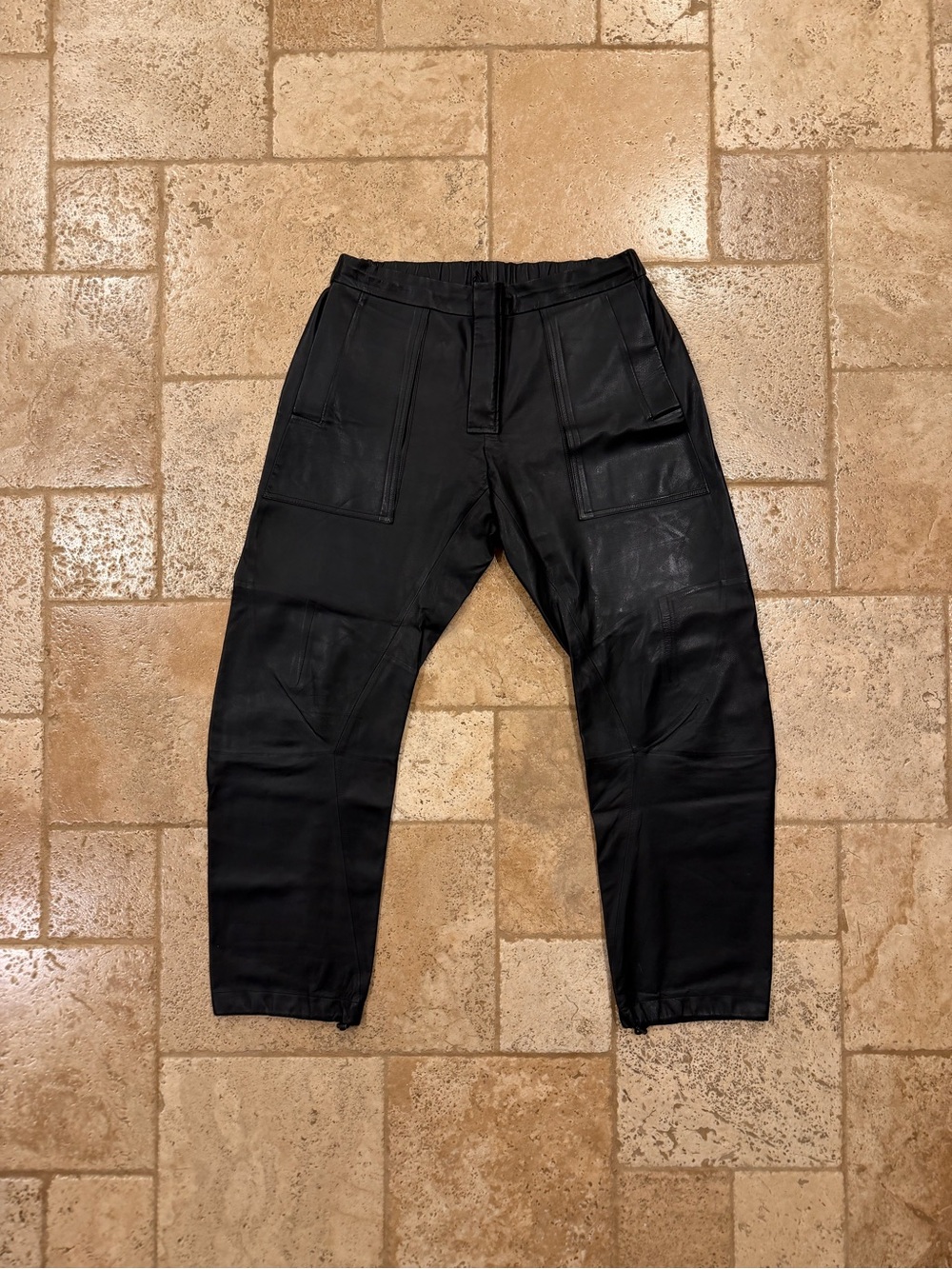 Bottega Veneta Daniel Lee FW19 Leather Jogger Pants